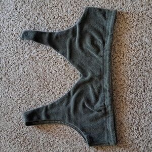 CALVIN KLEIN JEANS XL green velour bra